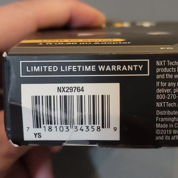 NXT Technologies™ USB to Serial Adapter, 1 ft, Black - Picture 8 of 8